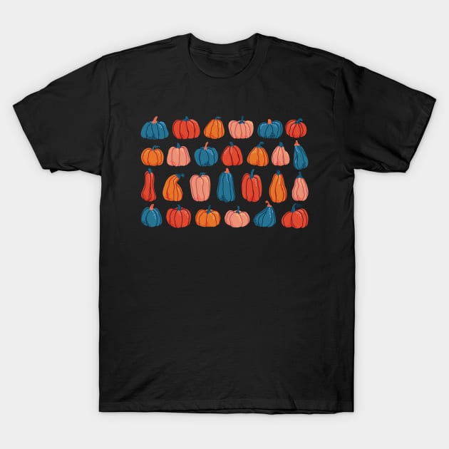 cute illustrated Pumpkin pack T-Shirt by illograph